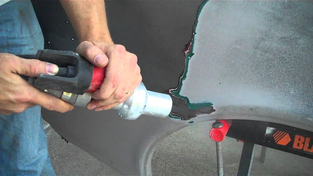 A.H. Soda Blasting, LLC - Soda Blasting Demo 1- Paint Removal - Sheet Metal