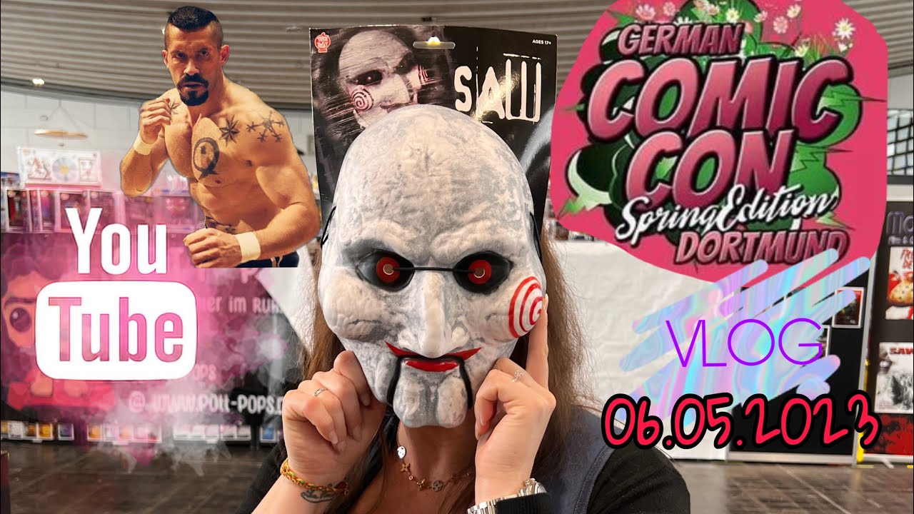 German Comic Con Spring Edition Vlog - 06.05.2023 #comiccon #vlog #jigsaw #convention #scottadkins