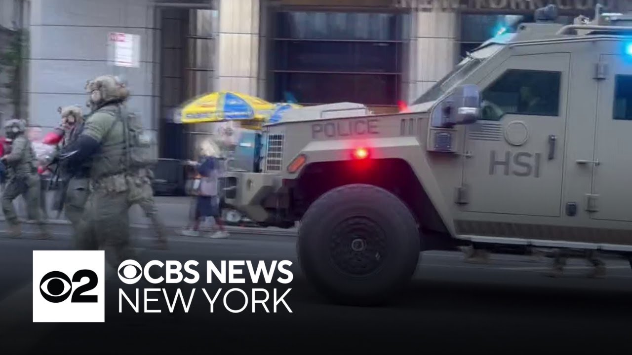 ICE operation along NYC's Canal Street met with protests