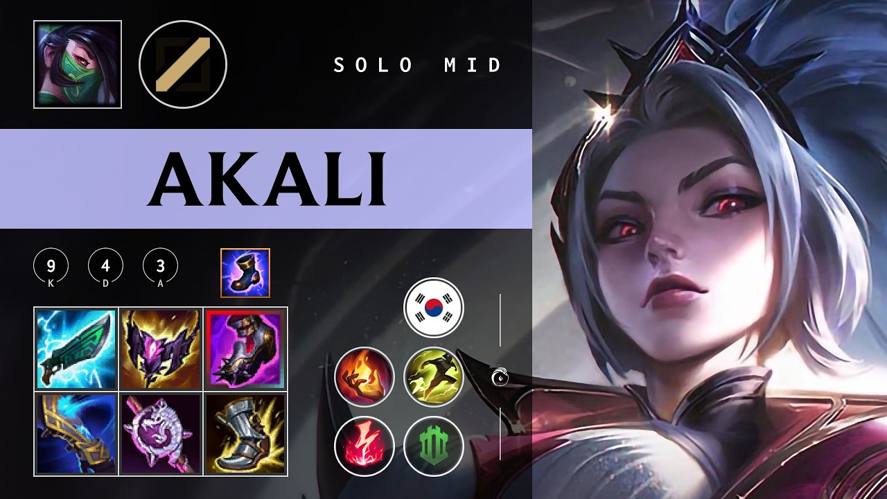 Akali Mid vs Tryndamere - KR  Patch 26.03