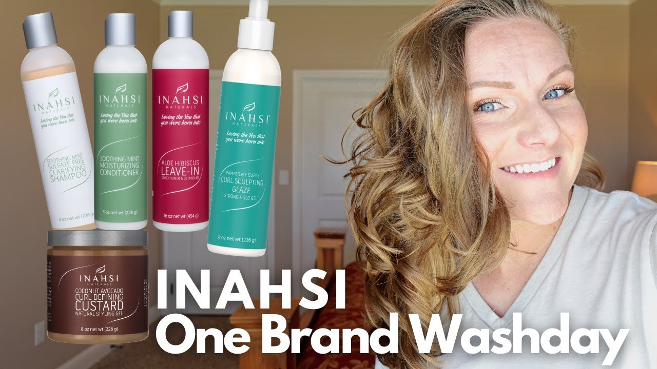 Inahsi Naturals One Brand Washday (Upright Styling Wavy Hair Routine)