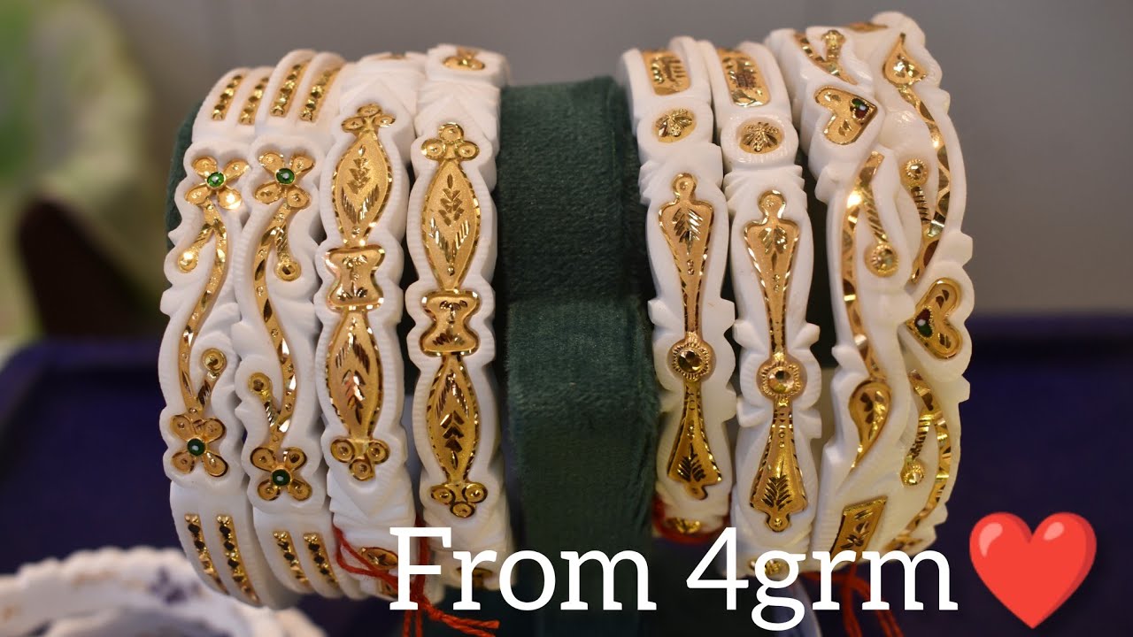 মাত্র 4grm থেকে Gold sakha Badhano Collection||Light Weight Gold Sakha Badhano Collection2024