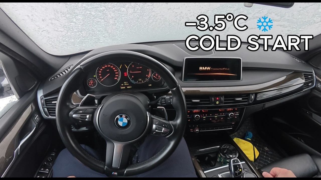 BMW X5 xDrive40d Cold Start ❄️ | &ndash;3.5&deg;C Winter Morning