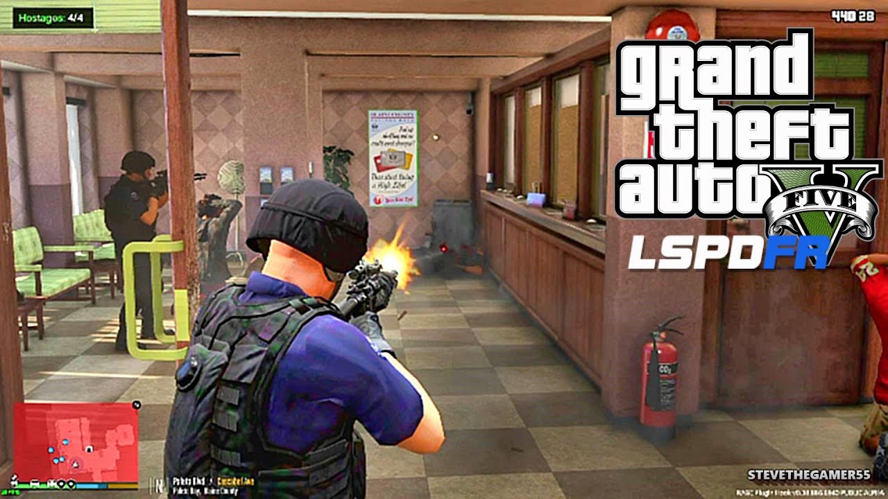 GTA 5 LSPDFR 0.3.1 - EPiSODE 91 - LET'S BE COPS - SWAT PATROL (GTA 5 PC POLICE MODS)  BANK ROBBERY
