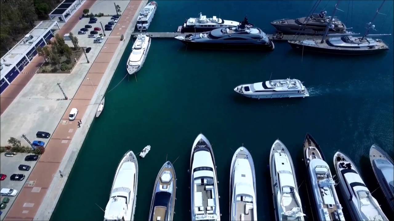 M/Y Apanemia docking Marina Agios Kosmas Athens Greece