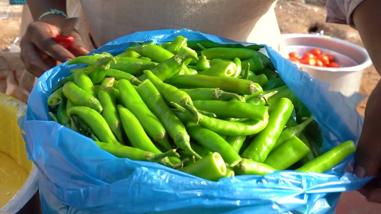 Famous Mirchi Bhajiya Munta Masala Making Rs. 40/- Only l Hyderabad Street Food