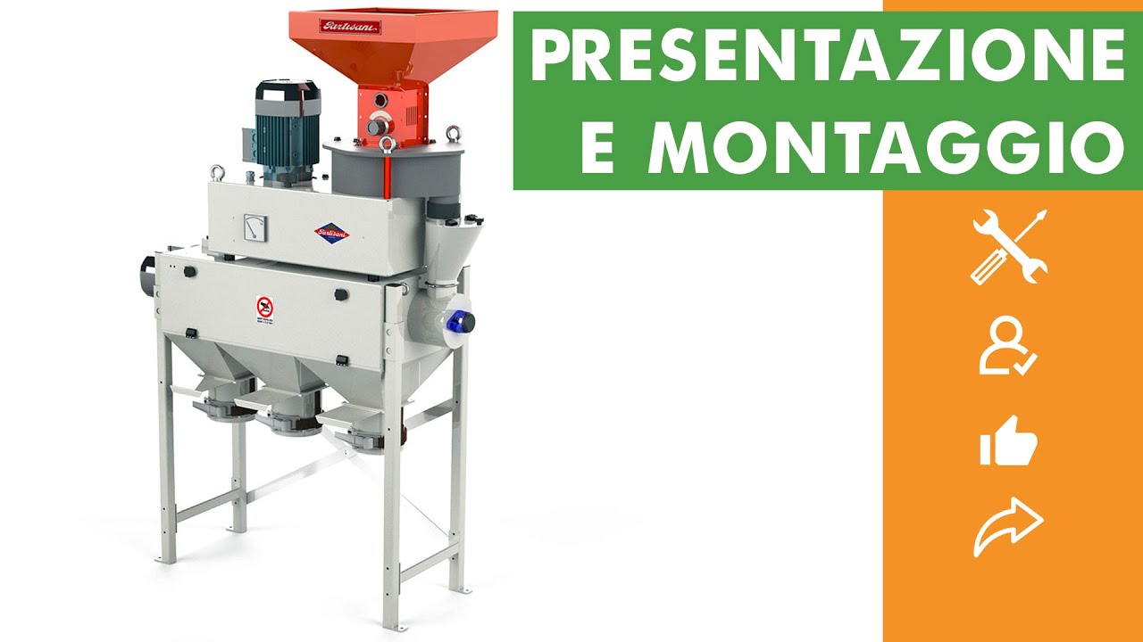 Presentazione e montaggio del Partisani Combi Junior - Mulino elettrico a pietra - Monofase
