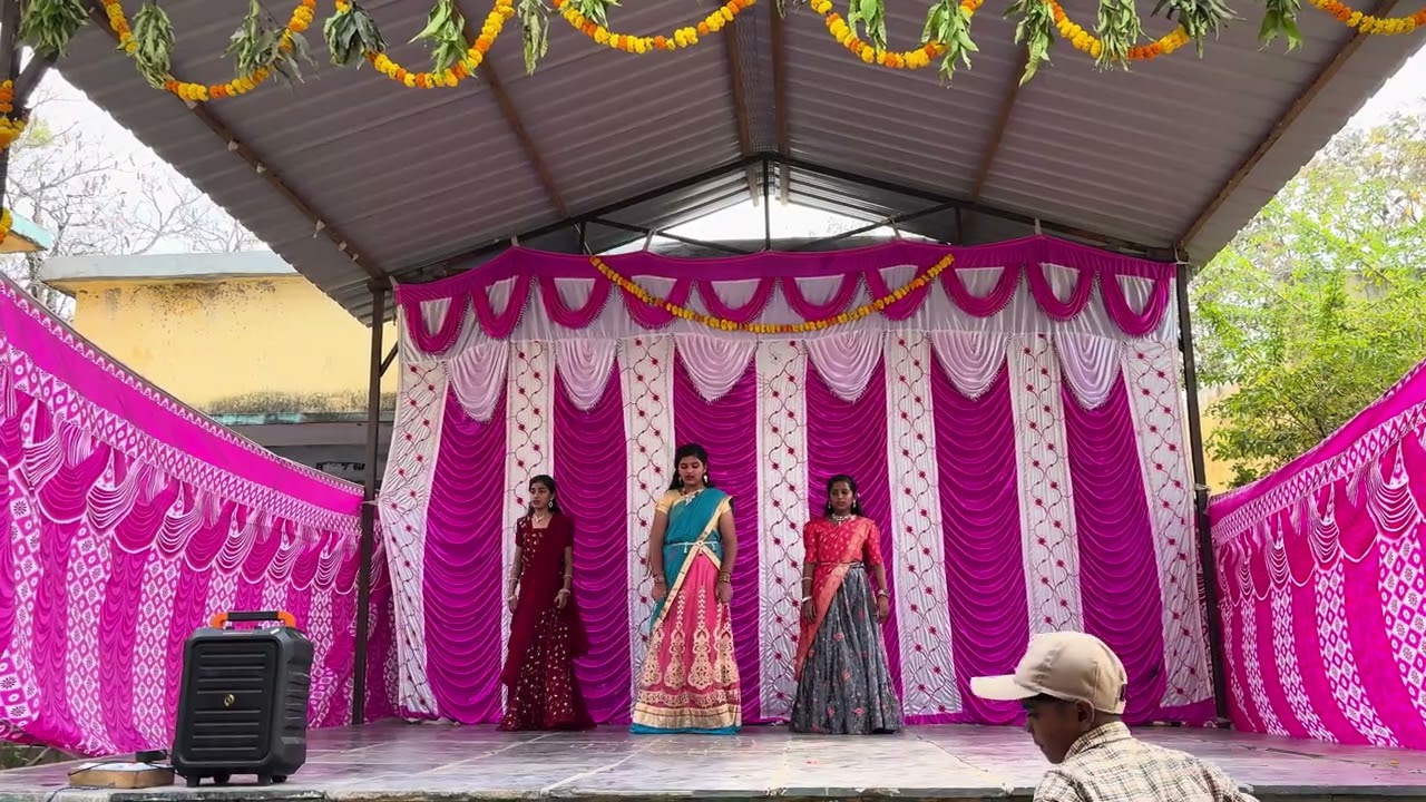 Farewell day celebrations in village high school 