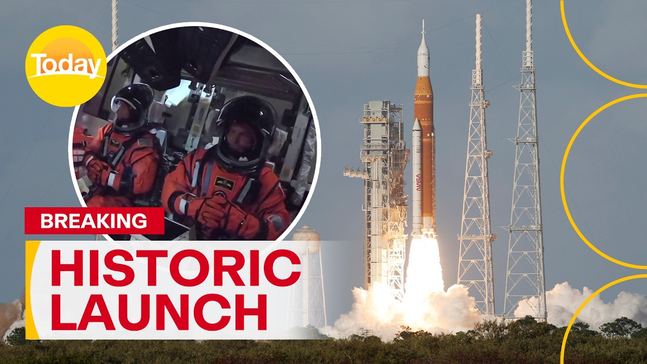 NASA's Artemis II rocket blasts off towards the moon | Today Show Australia