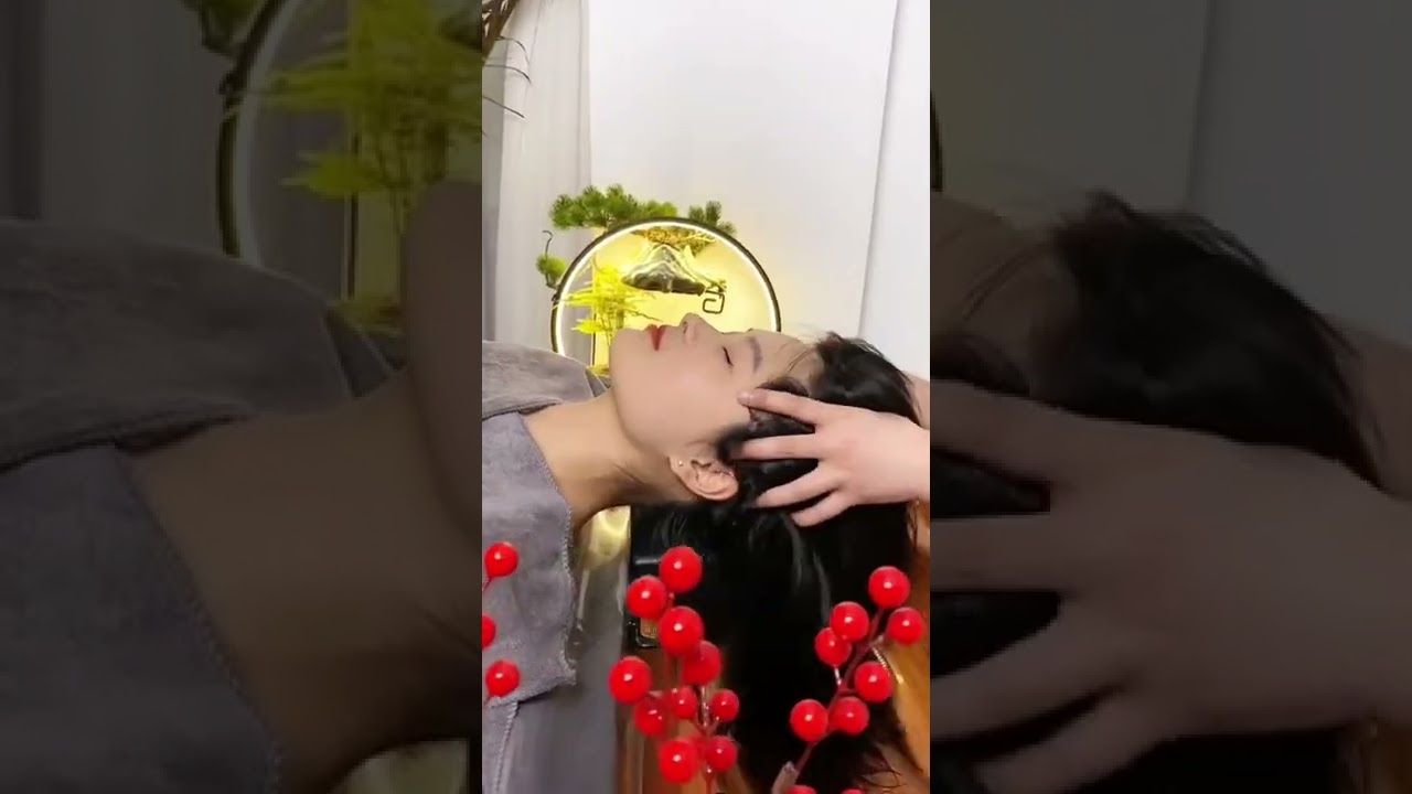 Ancient Chinese Head Wash and Scalp Massage #asmr
