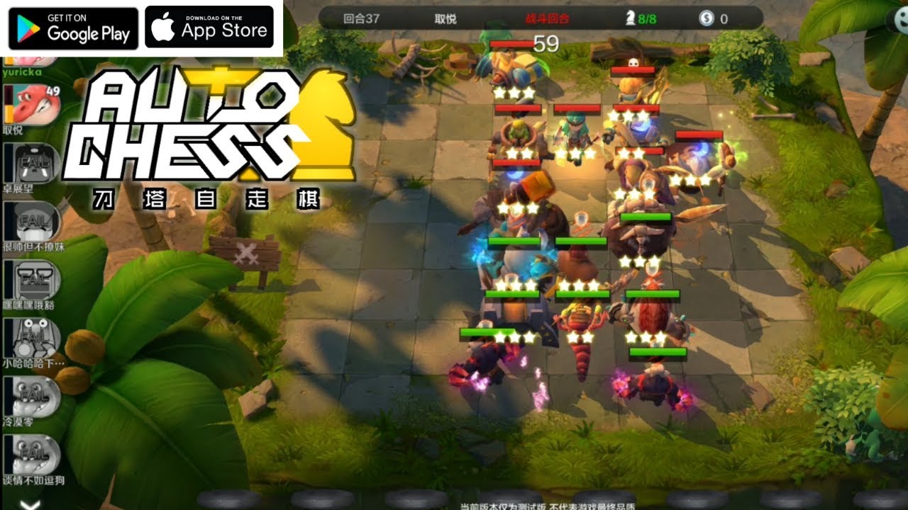 AUTO CHEES Mobile - Gameplay With Hero 5X *3 VS Hero 6X *3