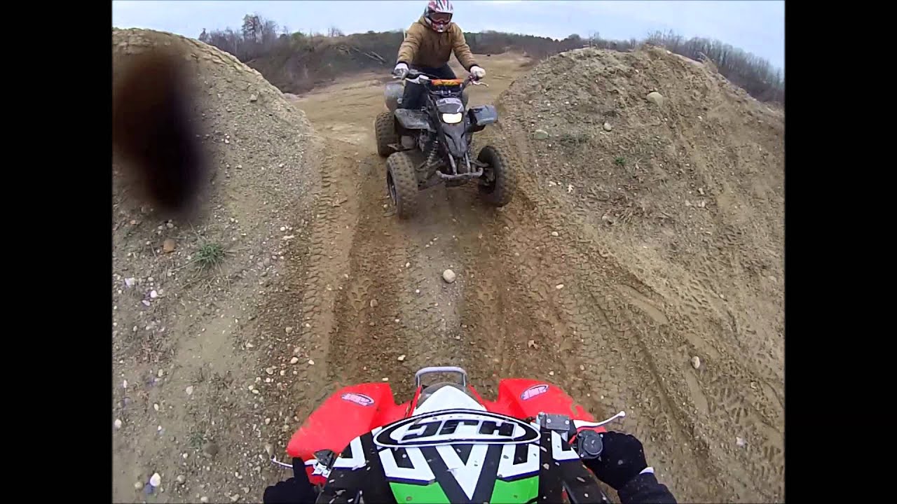 fourwheeling at bundy hill offroad park riding honda trx250x