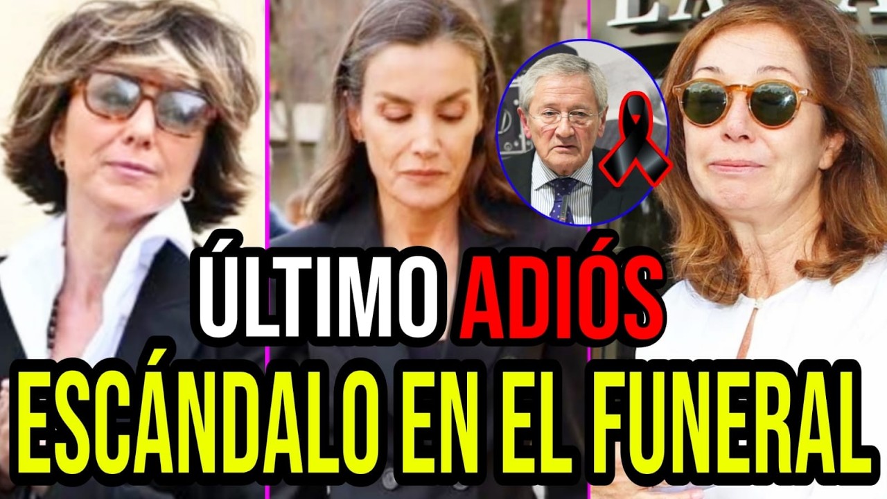 🚨ÚLTIMO ADIÓS a Fernando Ónega y POLÉMICA en la CAPILLA de Sonsoles con Ana Rosa Quintana y Letizia