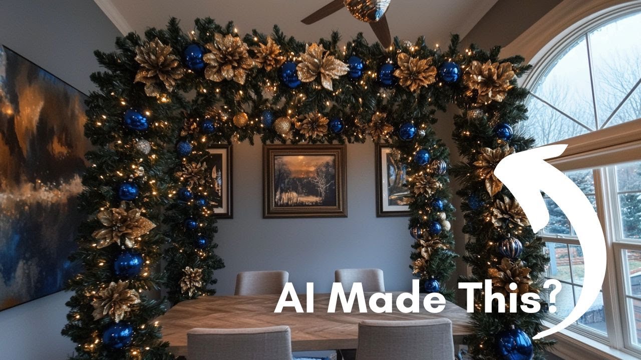 I Used AI To Design My Christmas Decorations - Holiday Dining Room Decor