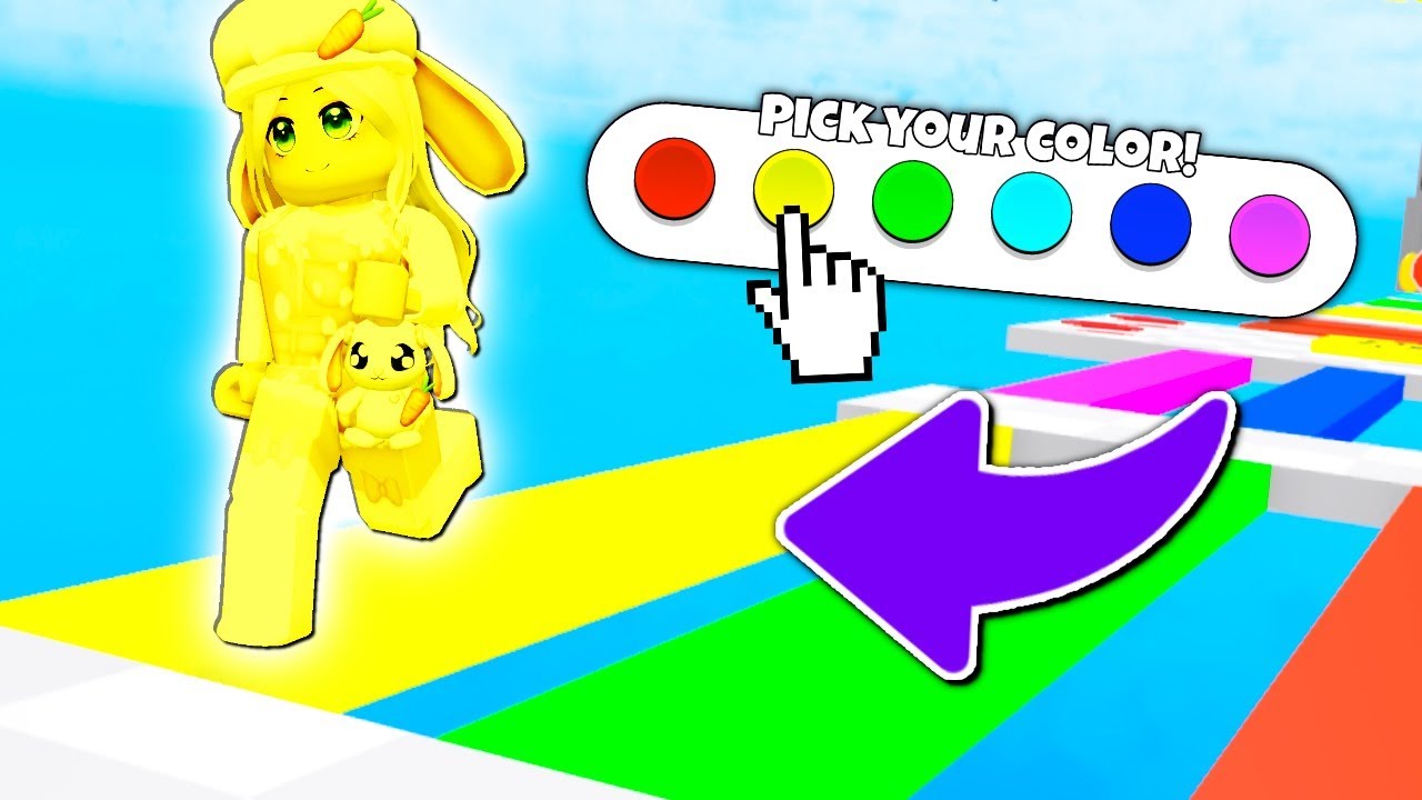 Обби, НО ты меняешь цвет! (Roblox)
