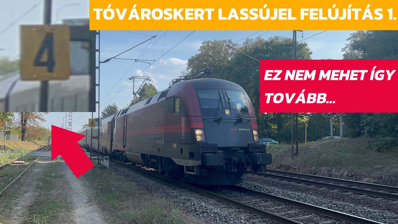 140km/h helyett 40km/h ! Alámosott sín ahol majd szét szakadt a tehervonat! Tóvároskert felújítás 1.