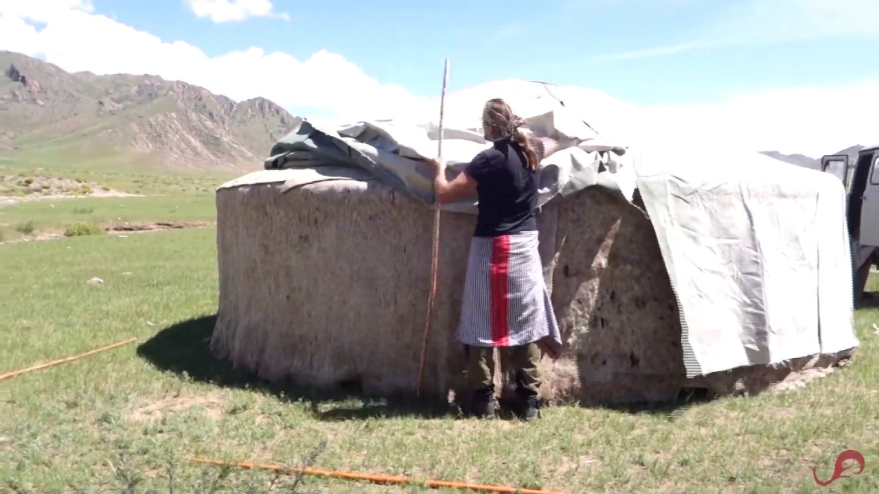 Setting Up a Mongolian Ger