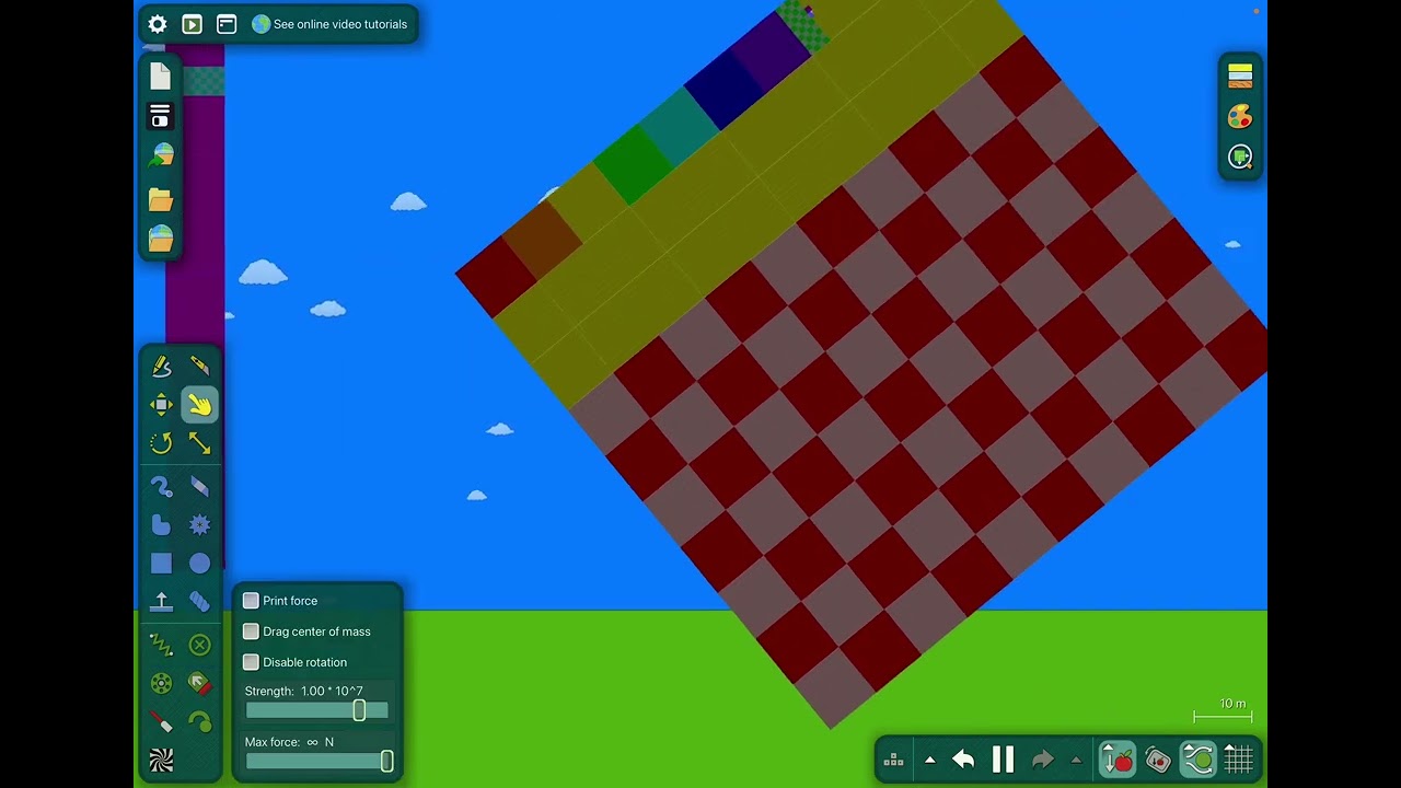 Numberblocks perfect numbers band but in Algodoo (sounds not from me)