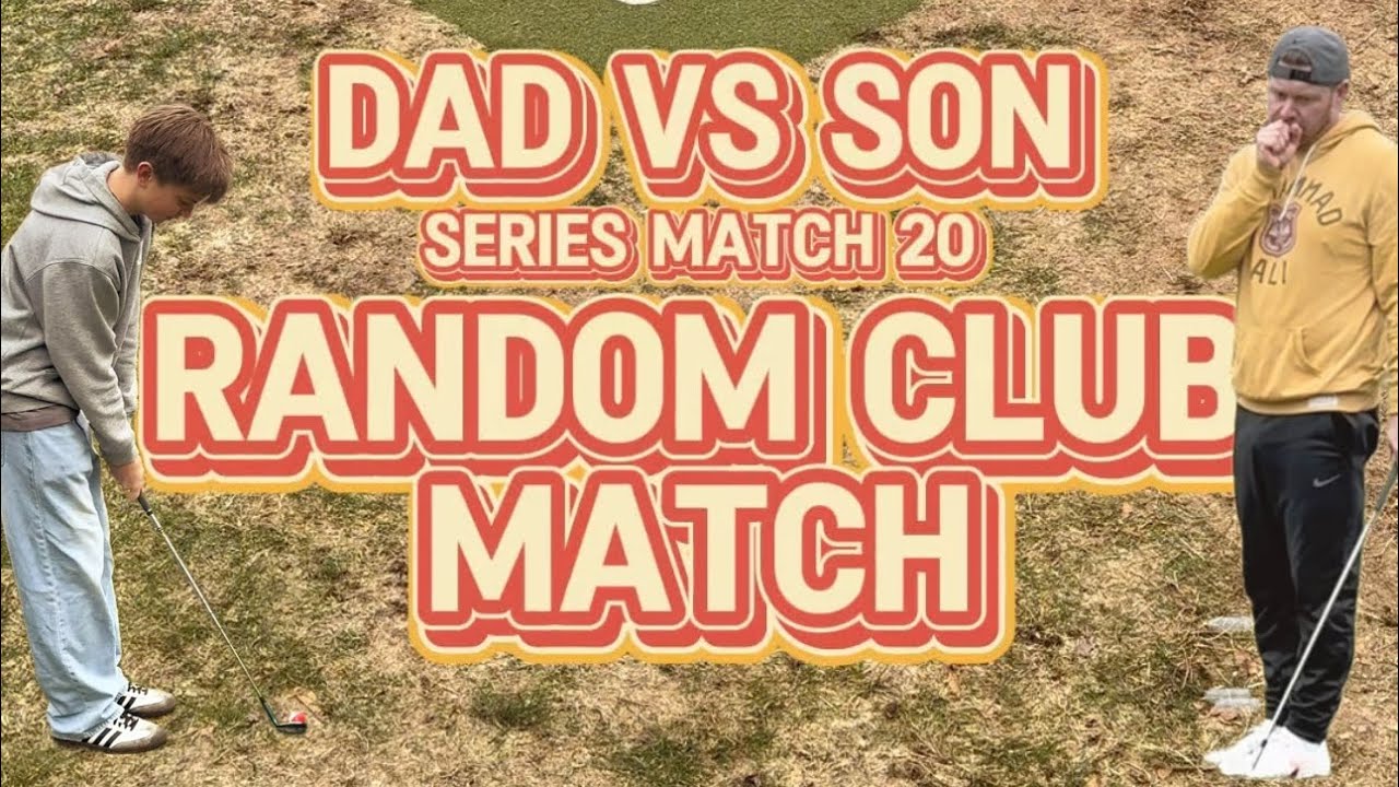 BACKYARD MINI GOLF COURSE | Dad vs Son | The Random Club Match