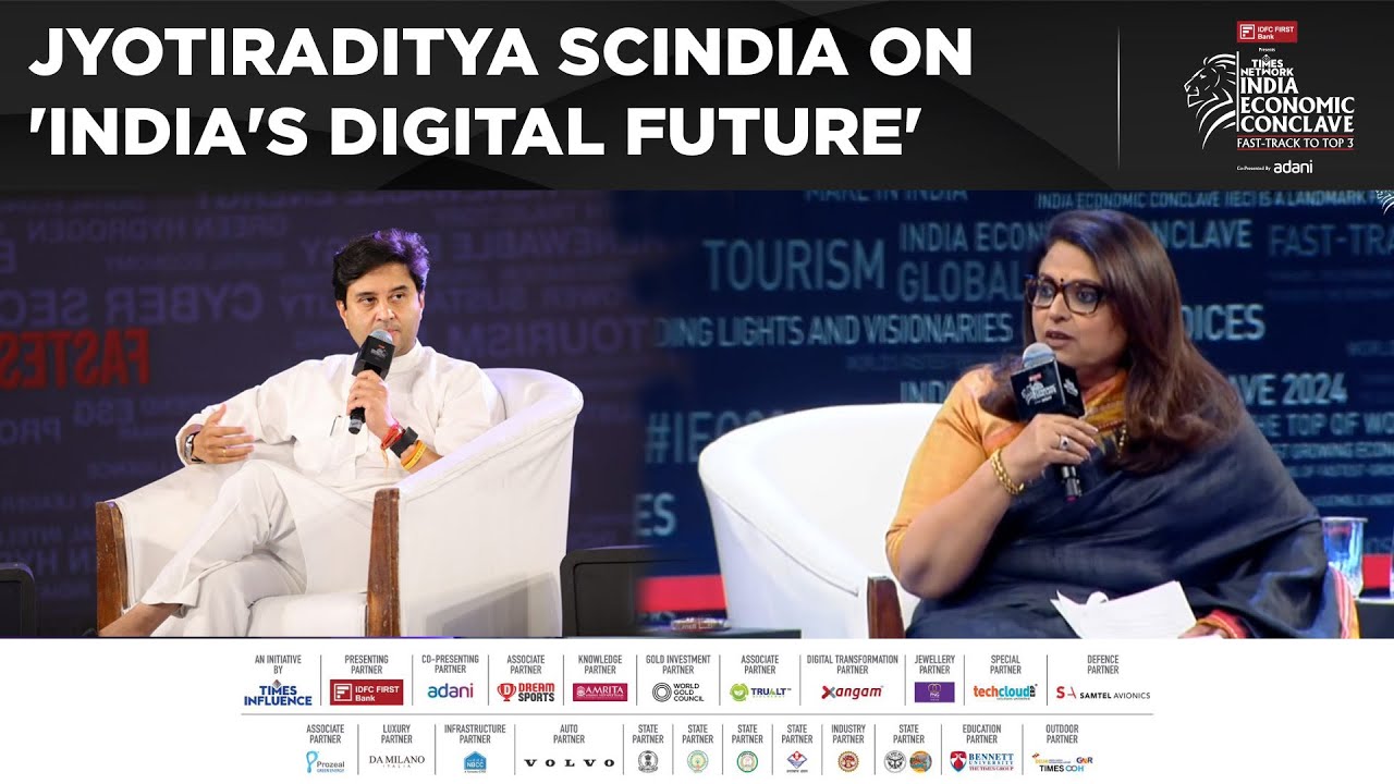 Jyotiraditya Scindia Exclusive On 'Driving India's Digital Future' At India Economic Conclave 2024