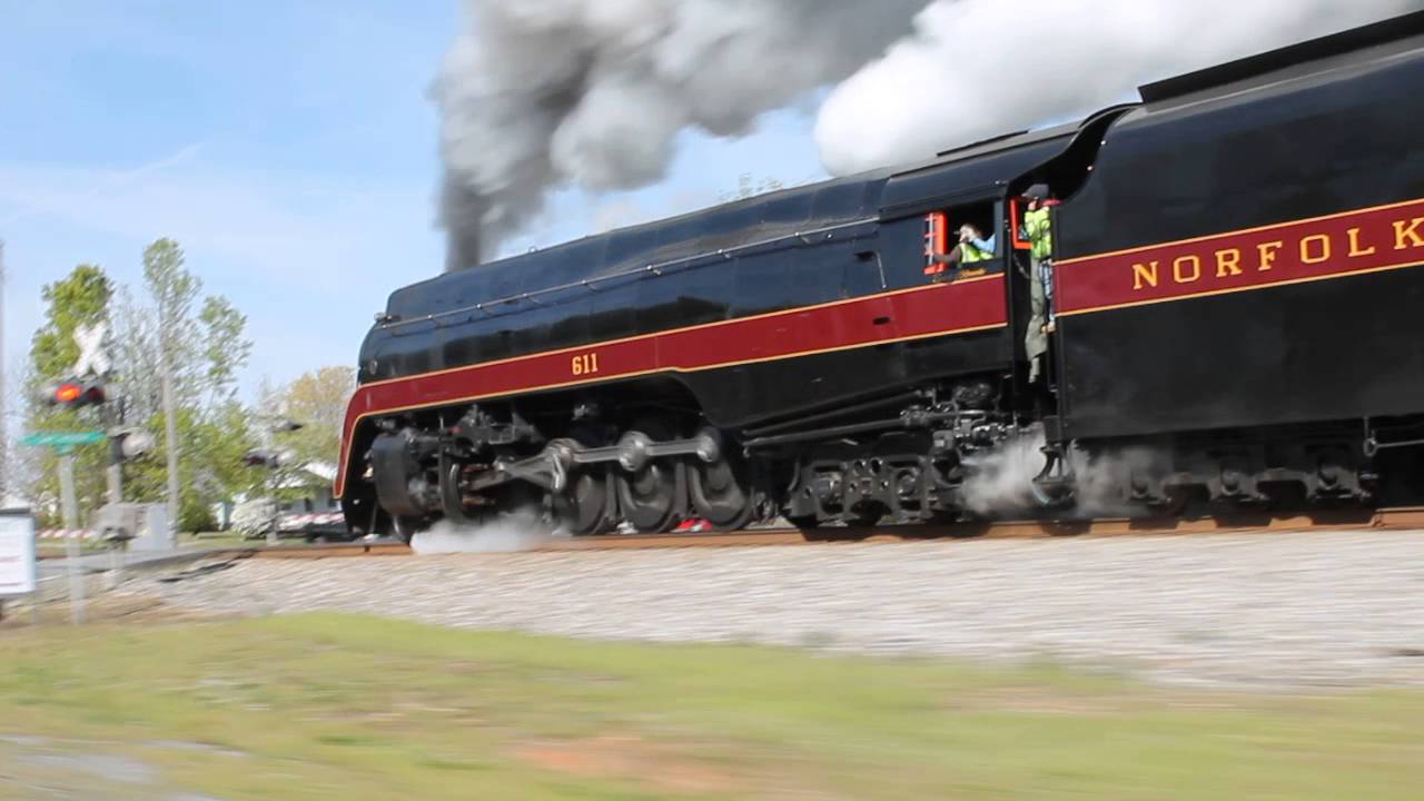 N&W 611 from Spencer, NC to Asheville, NC (4/10/16)