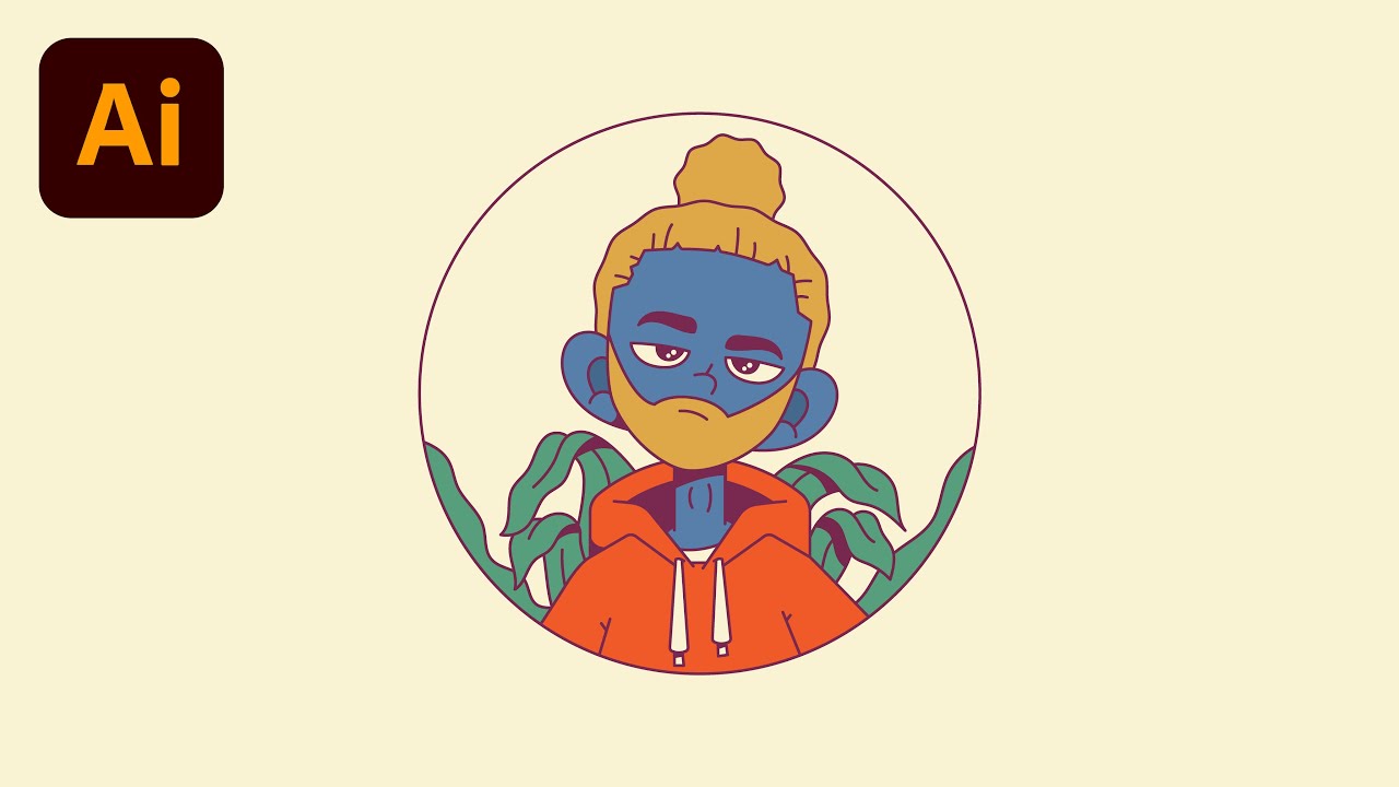 Как создать фотографию профиля в Adobe Illustrator