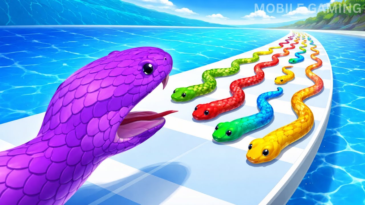 Snake Run Race 3D Gameplay on iPad Pro M5 | MOBILE GAMING 