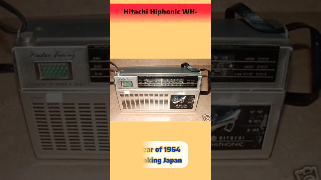 1964 vintage portable model Hitachi WH 999 3band transistor#radio #youtube #old viral