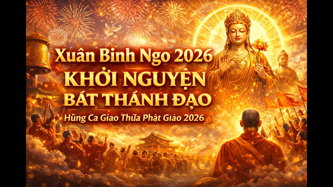 🔥 Xuân Bính Ngọ 2026 – Khởi Nguyện Bát Thánh Đạo | Hùng Ca Giao Thừa Phật Giáo 2026 - Nhạc Tết 2026