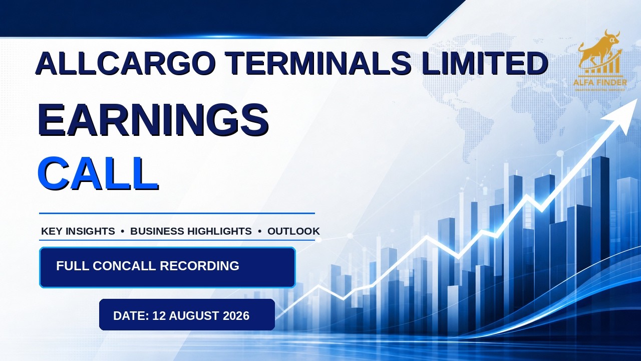 Конференц-звонок по финансовым результатам Allcargo Terminals Limited за 1 квартал 2026-27 финанс...