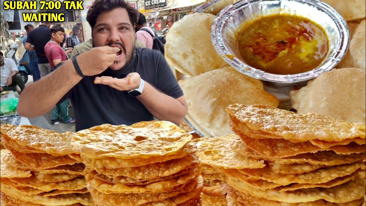 ₹40/- Famous Vijay Ji Dal Pakwan of Jaipur | ￼ ￼ | Dal pakwan, puri sabji, | jaipur street food