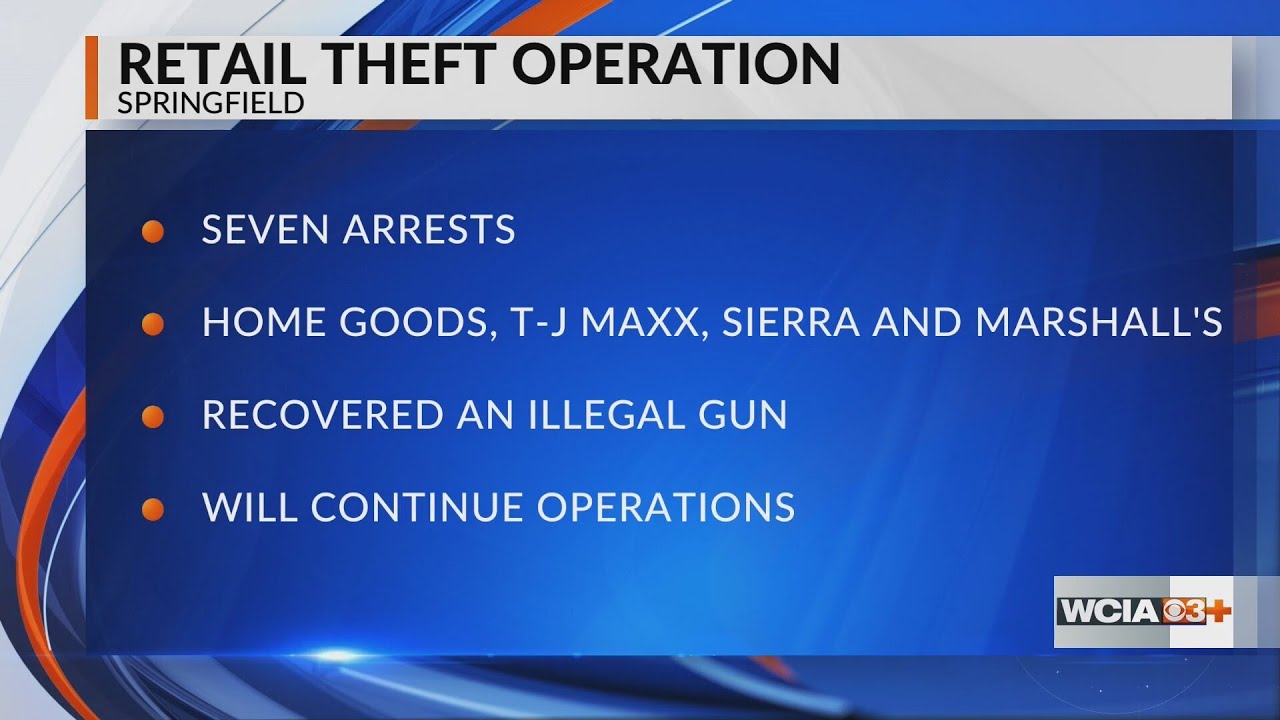 Springfield Police Dept. arrests 7 during retail theft operation