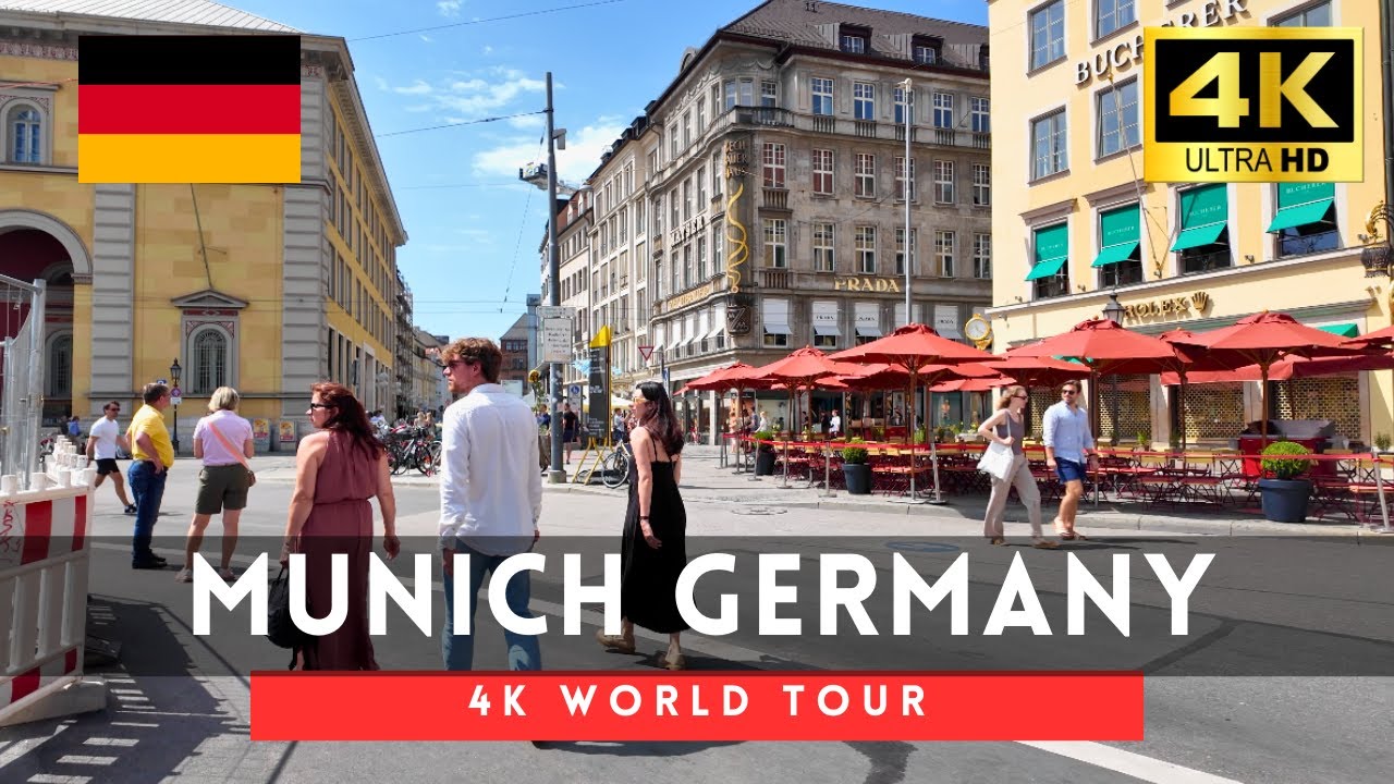 🇩🇪Munich 4k walk - Germany 4K Morning Walking Tour｜Jun 2025
