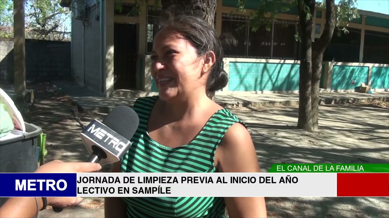 JORNADA DE LIMPIEZA PREVIA AL INICIO DEL AÑO LECTIVO EN SAMPÍLE