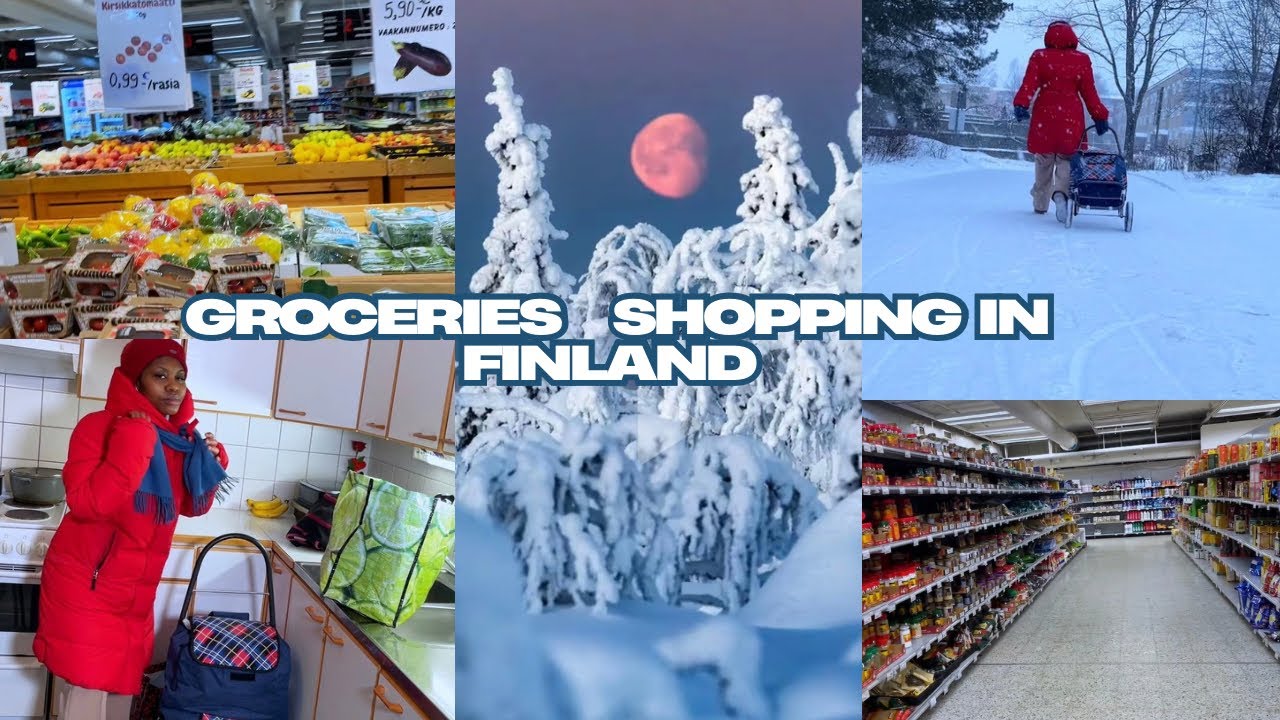 WEEKEND GROCERIES SHOPPING FOR FAMILY OF 3 IN FINLAND 