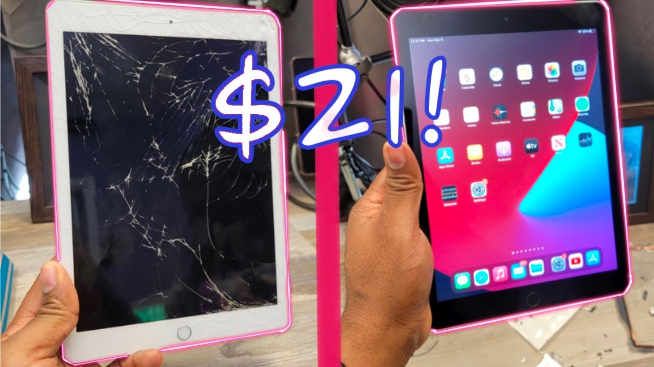 Как починить треснувший экран iPad за 21 доллар! (Gen 6 A1893)