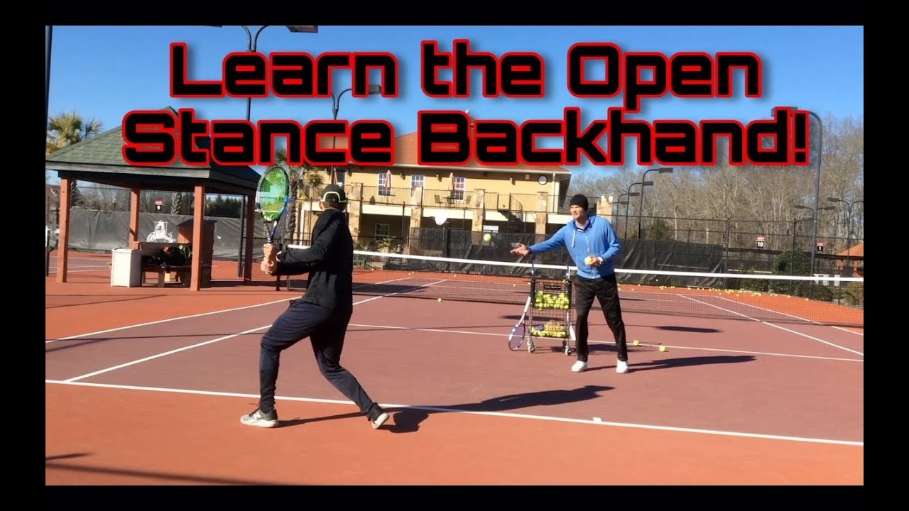 Open Stance Backhand! Technique of hitting open stance backahand