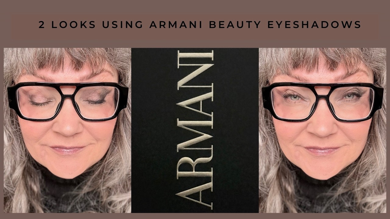 2 looks using Armani Beauty