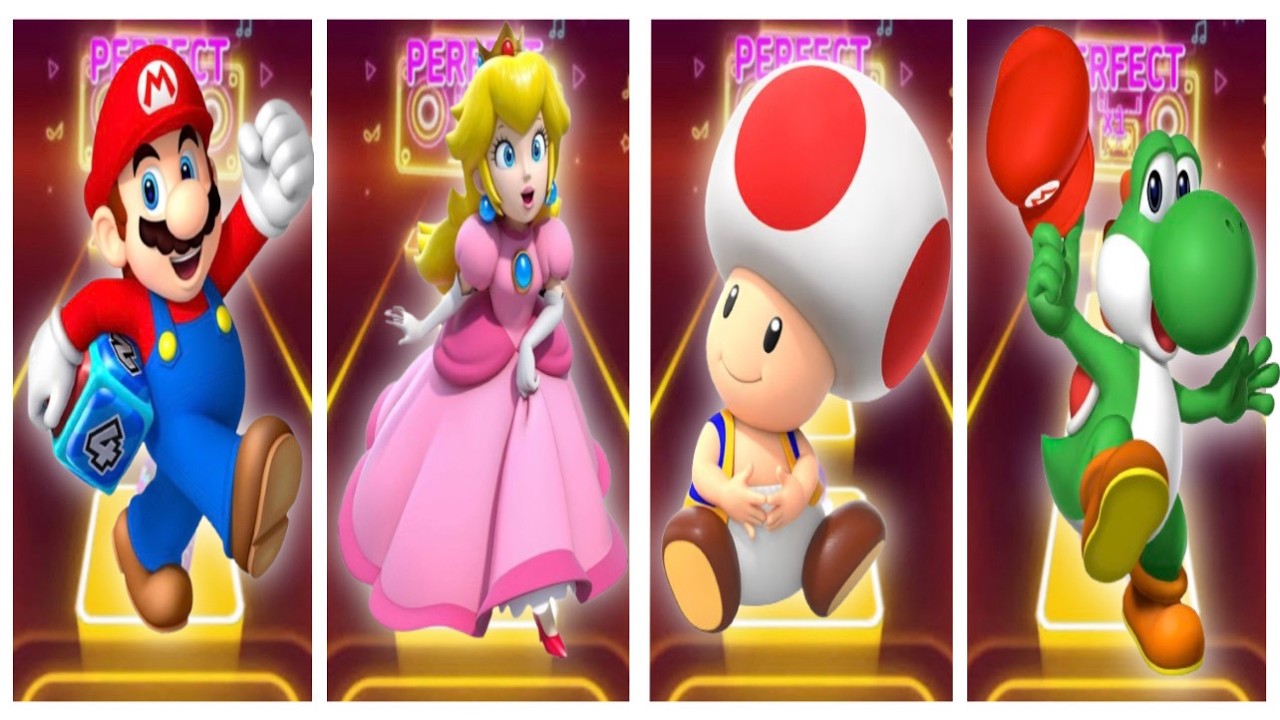Mario vs Bowser vs Peach vs Yoshi || PERFECT Timing Challenge 😱