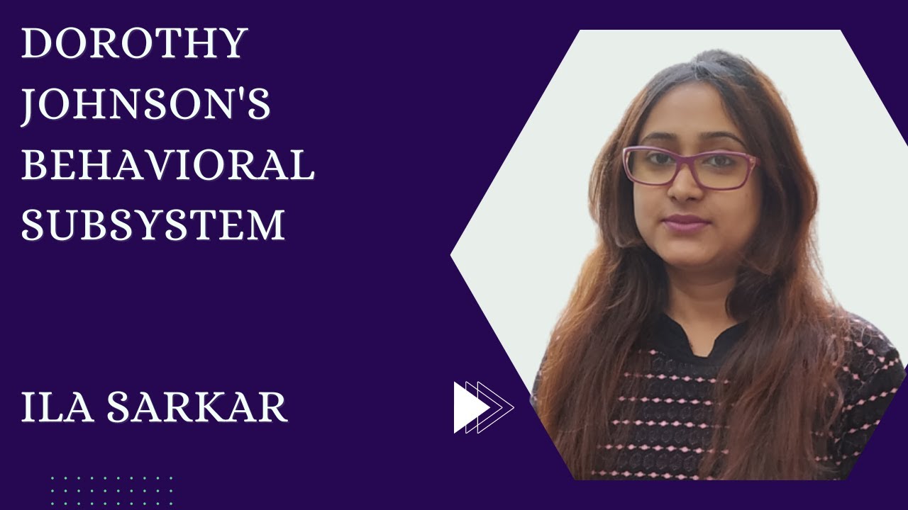 Behavioral subsystems | 7 subsystems of Dorothy Johnson’s Behavioral system theory #nursing