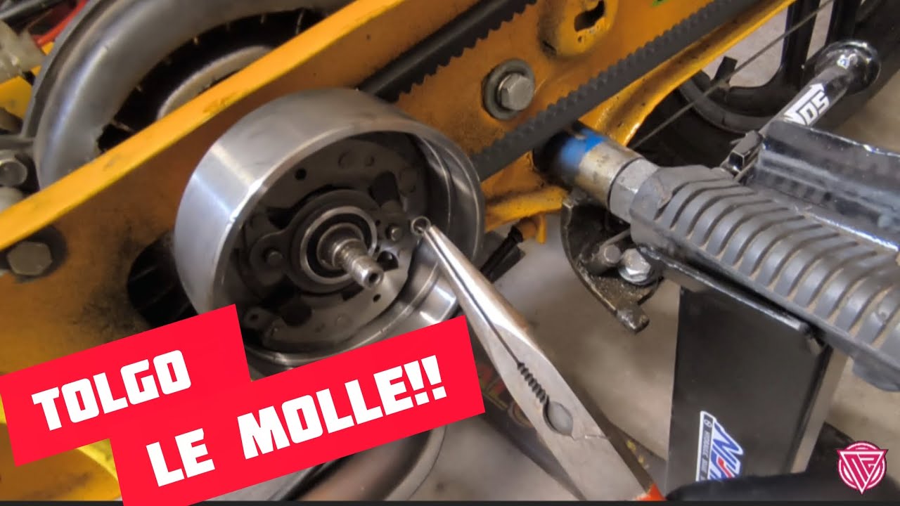 Tolgo le molle dalla frizione nuova e faccio un giro di prova 