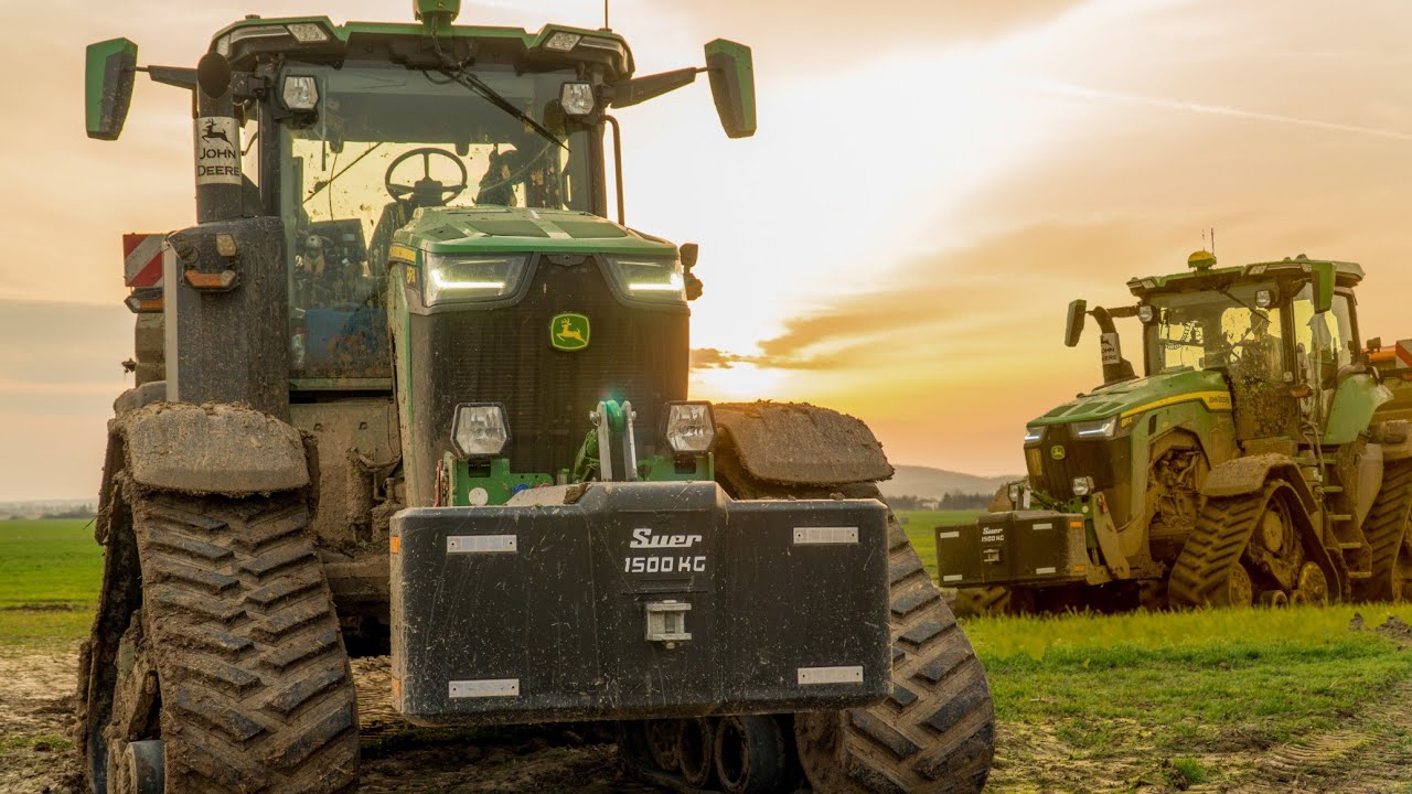 Prihnojovanie 🔥NEW 2X John Deere 8RX💚 /Donau farm Kalná nad Hronom @havoagro6305