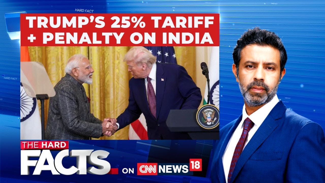LIVE | Donald Trump 25% Tariff To India | Trump Latest News | Rahul Gandhi | PM Modi #thehardfacts