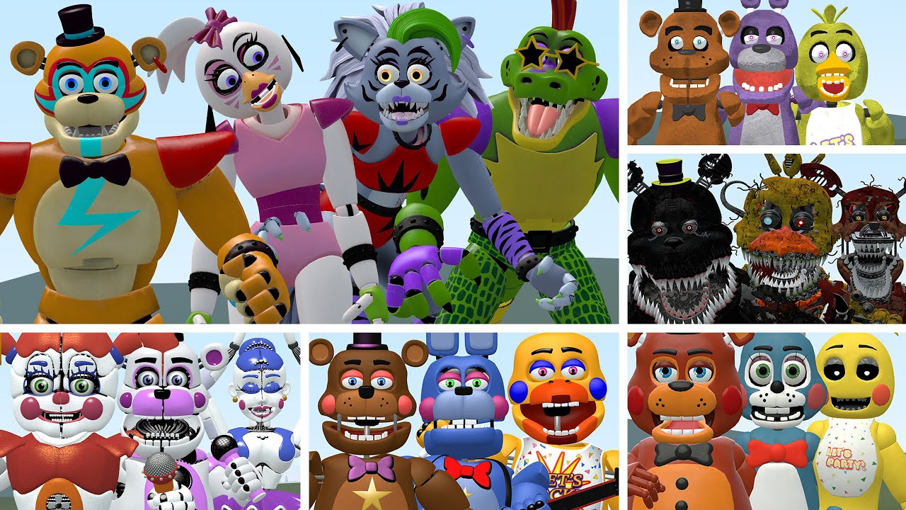 WHICH FNAF ANIMATRONICS ARE THE STRONGEST In Garry's Mod? (Five Nights at Freddy's: Security Breach)