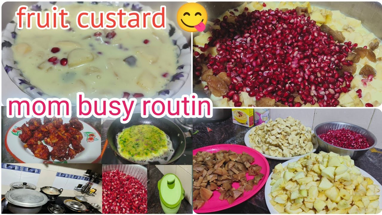 Fruit Custard Recipe in hindi | | Mixed Fruit custard | amzamom| fruitcustard kaisa banate hain