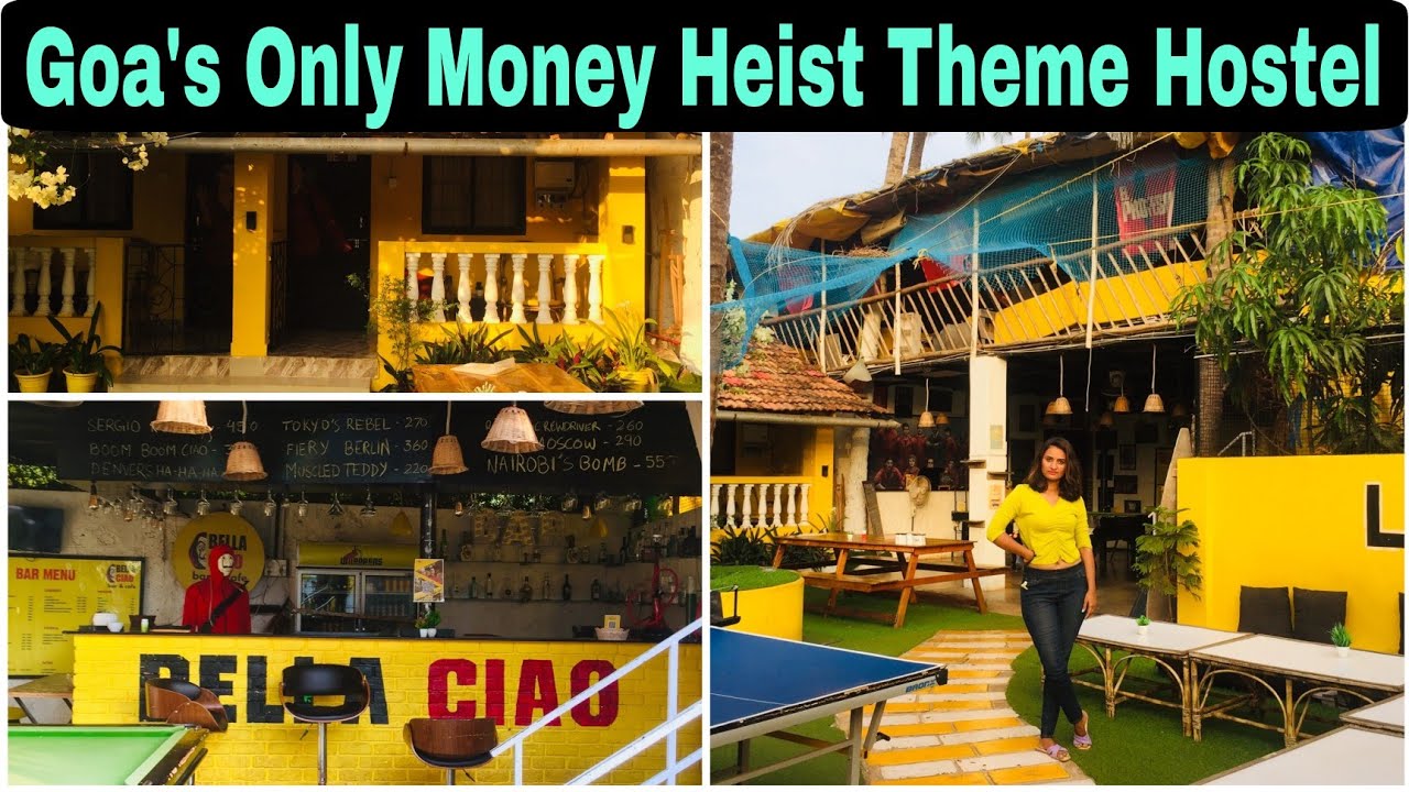 Goa's Only Hostel with Money heist Theme | Whoopers hostel palolem | Palolem Beach South Goa