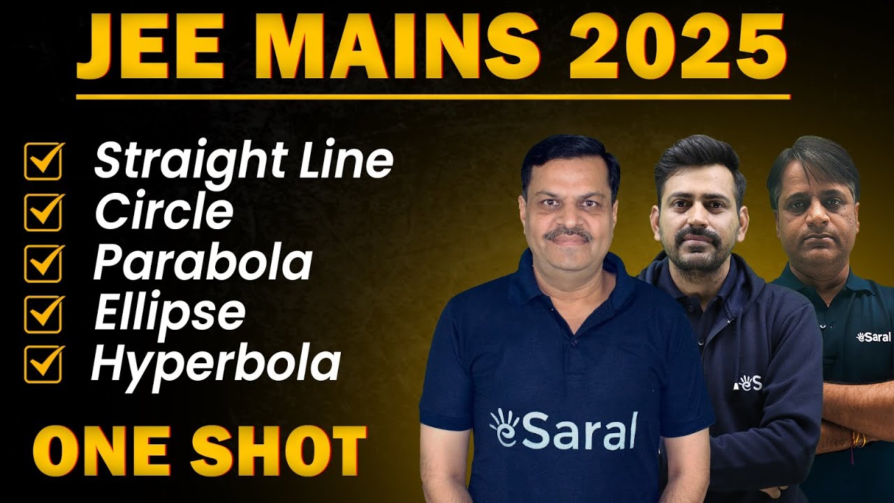 Straight Line, Circle, Parabola, Ellipse, Hyperbola in 1 Shot | JEE MAINS 2025 All Concepts