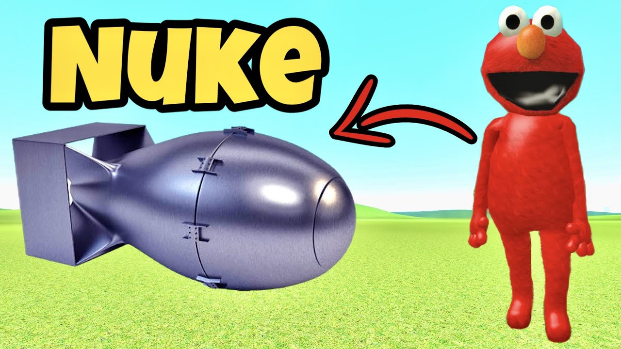 ELMO FAMILY VS NUKE In Garry's Mod!