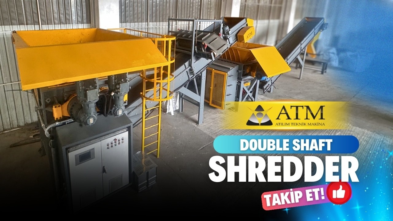 DOUBLE SHAFT SHREDDER KUTU KOLA PARÇALAMA MAKİNESİ (UBC )