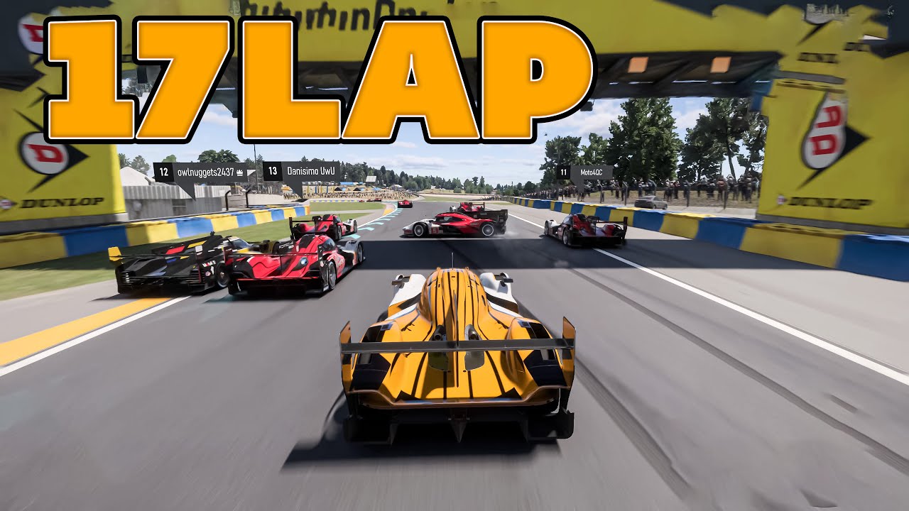 forza motorsport longest match 17laps on le mans 